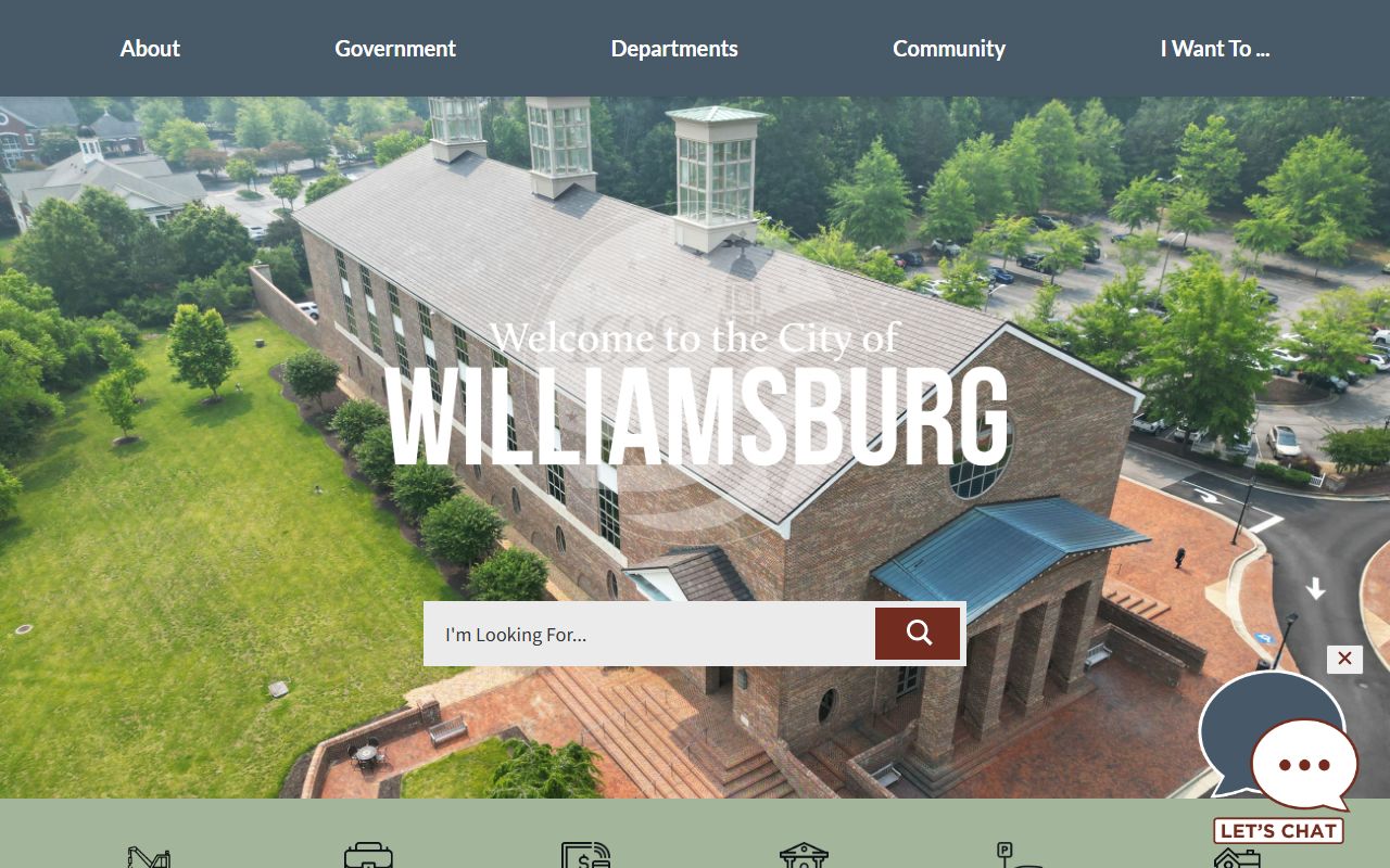 Williamsburg city government portal for marriage records information