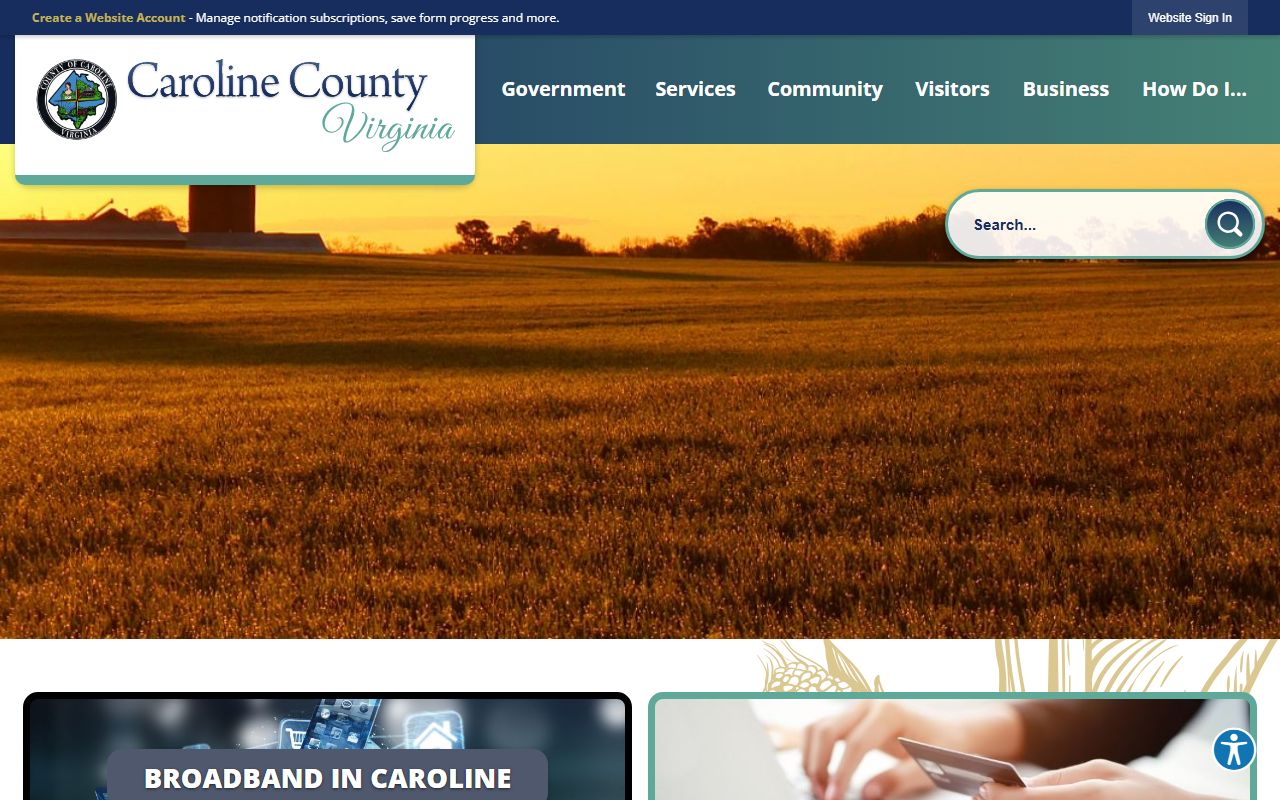 Caroline County Government marriage records