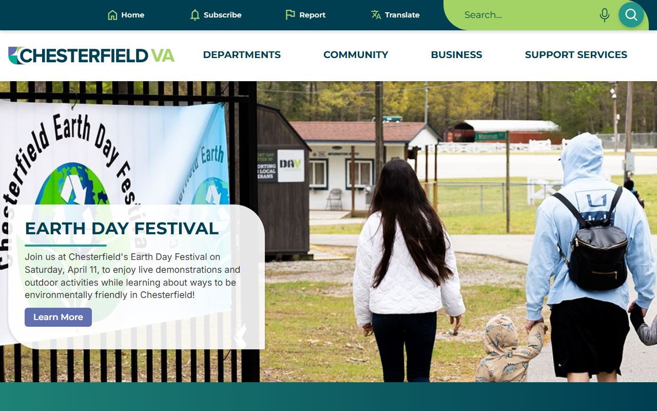 Chesterfield County Government portal marriage records