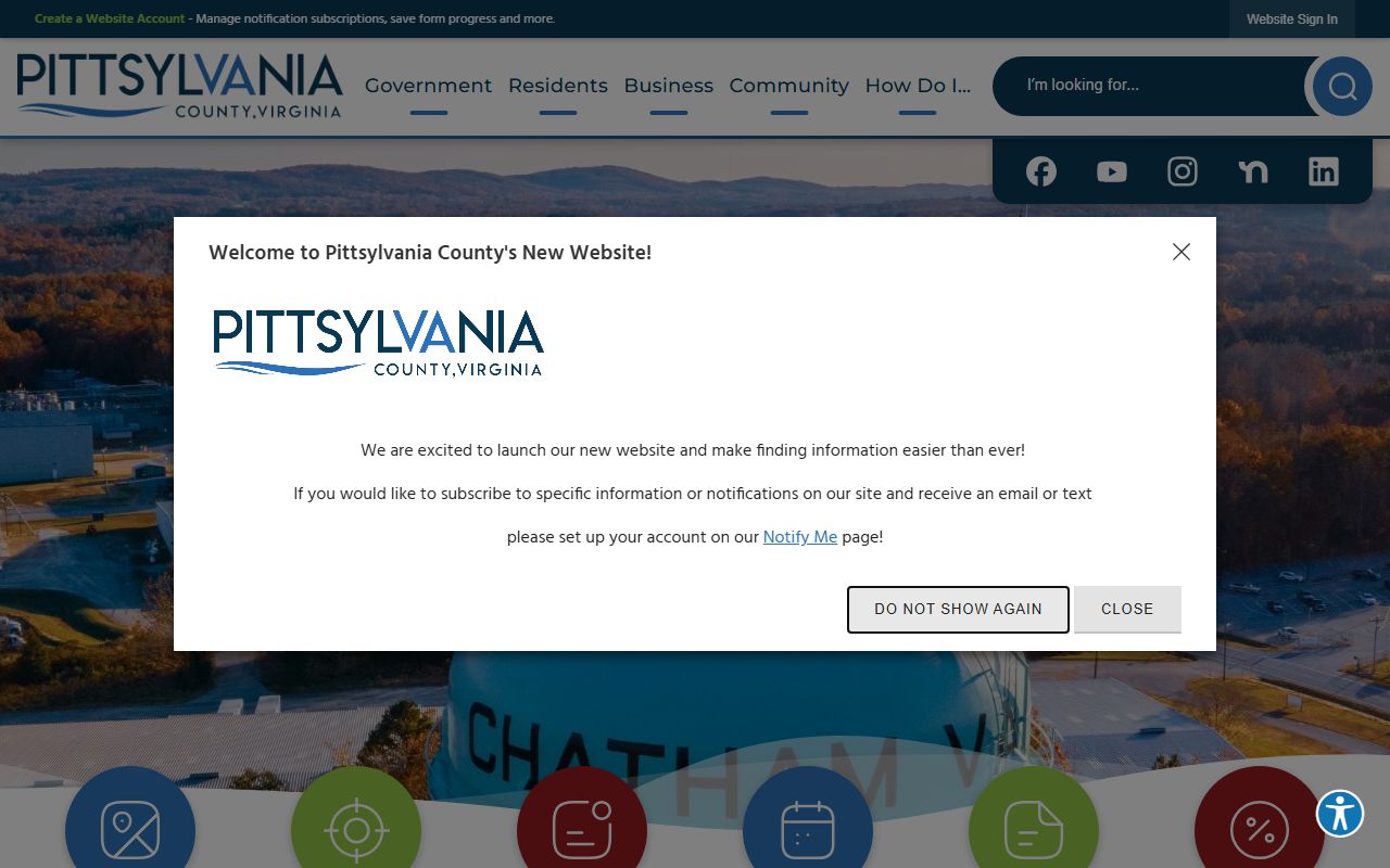 Pittsylvania County government portal for marriage records and clerk services