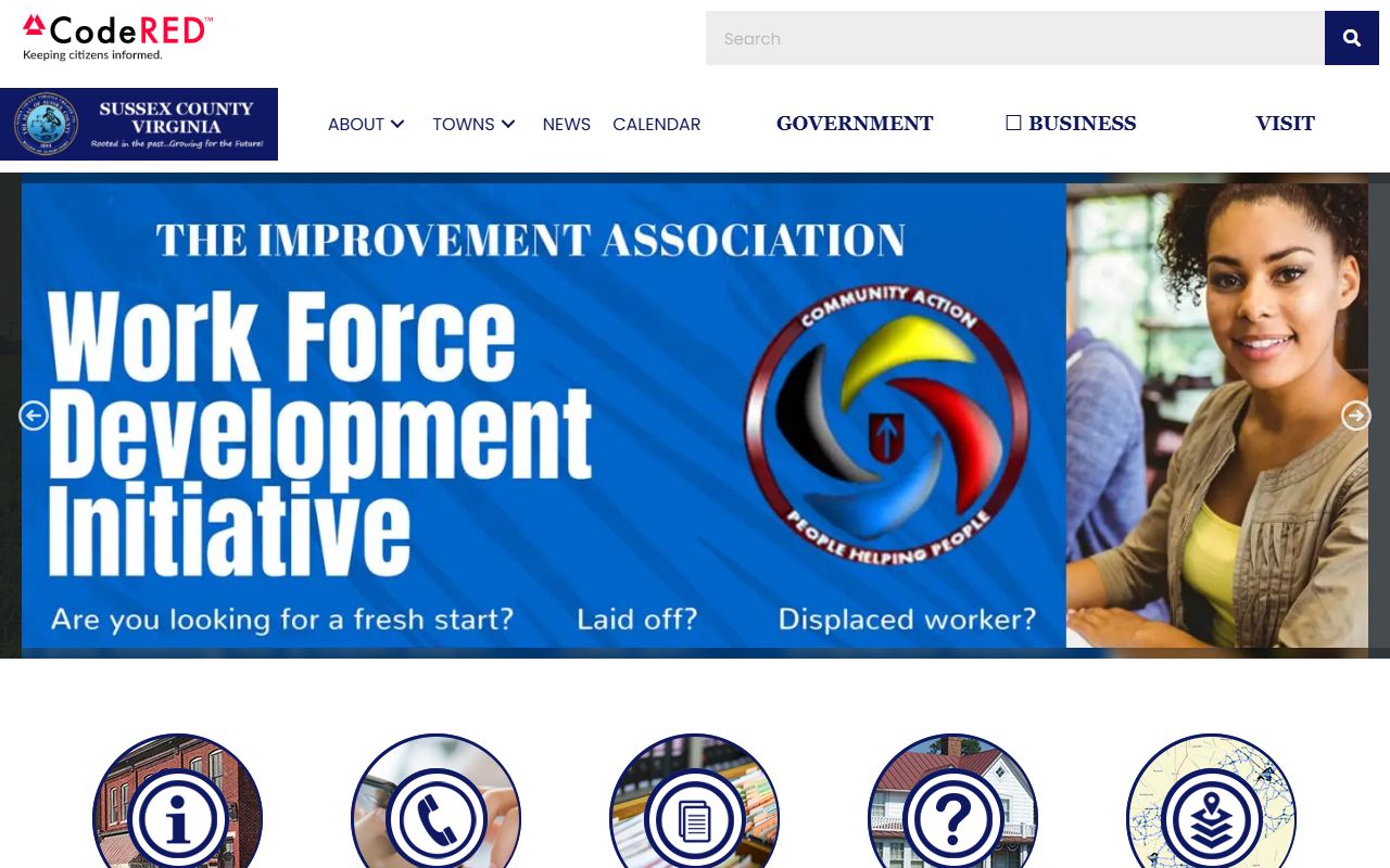 Sussex County Government Portal showing marriage records information